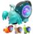 Musical Crawling Snail Toys Auto Avoid Obstacle Light-Up Music Interactive
