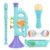 Musical Toys for 2 3 Year Old Boy Girl Birthday Gifts, 5 in 1 Montessori Musical Instruments for Toddlers 2-4 with Trumpet/Microphone/Flute/Harmonica, Preschool Learning Toys for Baby 18+ Months