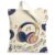 Music Lover Headphones Vinyl Records Fanciful Canvas Tote Bag 13×15 Inch