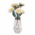 Music Park Daisy DIY Wooden Puzzle Flower, 3D Assembly Bouquet, Handmade Wooden Flower Arrangement Model, Literary Tabletop Ornament