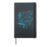 Music playing piano pianist I love music notes Hardcover Journal, Black