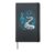 Music playing piano pianist I love music notes Hardcover Journal, Black