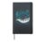 Music playing piano pianist I love music notes Hardcover Journal, Black
