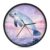 MUSM 10 Inch Round Wall Clock Battery Operated Modern Analog Clock