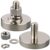 MUTUACTOR Neodymium Pot Magnet Heavy Duty,2PCS 175lbs Super Strong Rare Earth Magnets with M10 Male Threaded,Anti-Broken Mounting Magnets for LED Lights Machine Processing and DIY Tool Brackets