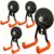 MUTUACTOR Upgraded Magnetic Hooks,4-Pack Heavy Duty Magnetic Garage Hook for Hanging,Φ2.59” 20lbs Magnet Garage Storage System Hooks to Securely Organize Toolboxes, Drill Drivers, Garden Hoses Shovels