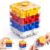 MUUHU 2-in-1 Fidget Spinner Maze Cube, Spining Fidget Toys for Kids Adults Teen Boys Stress Relief ADHD Anxiety Handheld 3D Puzzle Cube Brain Teaser Games Office Desk Cool Gadgets (4 Level)