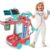 MUZREES Doctor Kit for Kids, Pretend Play Medical Toy Doctor Cart, Doctor Toy for Toddlers 3-5, Christmas Birthday Costume Role Play Dress Up Gift Ideas for Boys Girls