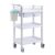 MXDLYHHHT Multiple Uses 3 Tier Beauty Trolley Movable Storage Cart Salon with Handleslaboratory Equipment Carts with Wheel Strong Durable