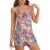 MXNPKUR Women’s Ice Silk 2 Piece Pajama Set,Cami Top And Shorts Large
