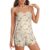 MXNPKUR Women’s Ice Silk 2 Piece Pajama Set,Cami Top And Shorts Small