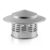 MXXADHPL Round Chimney Cap with Stainless Steel Fireplace Exhaust Cover, Rain Protection for Roof Flue, Easy Install