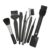 MYCENSE Nylon Cleaning Brush with High-Efficiency Carbon Fiber Bristles Non-Scratch Design Handle Ergonomic Grip Suitable for Hard Vehicles, 8-piece Brush and tweezer Set