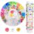 MYCUTEY 594Pcs DIY Bracelet Making Kit with Colorful Letter Flower Heart Beads – Friendship Bracelet Kit for Women Kids Pony Beads for Jewelry Making Christmas Bead Bracelets Making Craft Gift