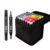 MyLililauxi Double Headed Marker Pen Set for Kids, Oil-Based, 48 Colors
