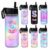 MyPupSocks Custom Water Bottle for Boys Girls, Personalized Name Stainless Steel Sports Water Bottle for Kids Adult, Customize Double Wall Vacuum Insulated Cup with Straw Lid for Friends Mom Dad
