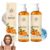 Myrilith Persimmon Liquid Body Wash 3.38 fl oz, Pump Dispenser Shower Gel with Outer Box, Rich Lather Formula for Daily Bathing for Women and Men (2PCS)