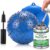 Mysora 2 Pcs Large Fly Trap Balls Hanging Fruit Fly Traps Outdoor Adhesive Insect Balls with a Sticky Coating Glue Air Pump Insect Catch Sticky Bug for Farm Orchard Deerflies Mosquito (Blue)