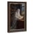Mysterious Ghost Reading Book Wall Art Decor – Wood Grain Gold Framed