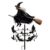 Mystery Witch Garden Wind Spinner Weather Proof Metal Halloween Yard Art
