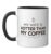 My Wife Is Hotter Than My Coffee Funny Anniversary Caffeine Ceramic Mug, Black/White, 11oz