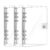 Mziart Clear A5 Binder 6 Ring, Refillable Notebook Planner Cover, 3 Pack