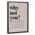 MZLJAPAGN Why Not You Motivational Poster Inspirational Wall Art