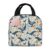 MZPILYUI Watercolor Whale & Floral Lunch Box for Women Men,Large Cute Insulated Lunch Bag Leakproof Thermal Lunchbox Cooler Lightweight Reusable Tote Bags for Work Picnic Travel,Camping,Fishing