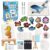 MZYTOZA Magic Foam Texture Painting Kit – 3D Art Craft Magic Puffs Paint Kit, 15 Mess-Free Paint by Number Craft for Kids (Blue)