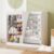 NACHES Kids Bookshelf Toy Organizer with 5 Compartments, Stuffed Animal Storage Kids Shelving Unit for Kids Bedroom & Playroom, 90x34x80cm (White)