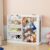 NACHES Kids Bookshelf Toy Shelf Stuffed Animal Storage Kids Organizer for Kids Bedroom Playroom (White, 95x34x80cm)