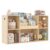 Naches Wood Montessori Shelf with 3-Tier Scalloped Kids Bookshelf Toddler Toy Cube Storage Cabinet Organizer Child Book Rack Baby Front Facing Bookcase 5 Section for Playroom Nursery Classroom Daycare