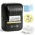 NADAIIN Portable Sticker Printer and 1 Roll/4 Rolls of Paper, Wireless Thermal Label Maker, Easy to Use, Prints 20-50Mm Wide, for Home Office, School, Storage, and Organization