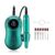 Nail Buffer Drill, Electric Nail Drill, , 35000RPM Manicure Set, Retro Green Pedicure File for Gel Polish for Training and Home Use