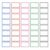 Name Labels, Coated Pap, 40 Pieces