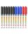 Name Pen Plus M Oil-Based Markers, 12 Pack, Black Blue Red, 2 mm Tip with Rubber Grip, 5.5 in