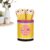 Name Sticks – 121 Piece Crayon Desk Decor, Storage Cup, Creative Display