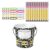Name Sticks Crayon Desk Decor with Metal Bucket Holder