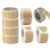 Name Tags Stickers 10Roll Kraft Paperblank Can Write Name Self-Adhesive Sealing Gift Stickers Home Packaging Seal Labels Rectangle(C – 250 Pcs)