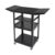 Namiose Utility Metal Av Cart with Drop Leaves, Wheels & Power Strip
