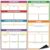 Naozinebi Magnetic Literature Teaching Charts Reusable Dry Erase Handwriting Paper Back to School Elementary Classroom Must have Reading Comprehension Magnet Anchor Chart Whiteboard Essential Supplies