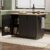 Narrow Kitchen Island with Drop Leaf Height-Adjustable Shelves, Rolling Kitchen Island Cart with Wheels Towel Rack， for Kitchen, Dining Room, Black