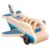 NASSMOSSE Wooden Passenger Plane Set – with 4 Play Figures and Suitcases, Role-Playing Skill Development