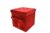 Nataluna Bean Bag Velvet Red 38 x 38 cm with Pockets and Buttons