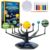National Geographic Glow-in-the-Dark Solar System Model Kit for Kids – Build & Paint a 3D Planetary Model with Movable Arms, STEM Projects for Kids Ages 8-12, Space Themed Bedroom Decor