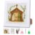 Nativity Scene Stamped Cross Stitch Kits for Adult Beginner with Frame
