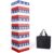 Nattork Giant Tumbling Tower (Stack from 1.77Ft to 4+ Ft), Wood Stacking Giant Blocks Game| Made from Premium Pine Wood| Ideal for Family, 54PCS Stars