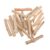 Natural Wood DIY Craft Sticks for Ornament Projects, Khaki