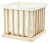 Natural Wooden Storage Bin, Washable Fabric Lining, Multi-Purpose Home Organizer Basket