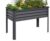 NATUREIN Rolling Raised Garden Bed 2’x 4′ with Legs & Storage Shelf, 700 lb Capacity Elevated Planter Box for Vegetables, Flowers & Herbs, for Patio & Porch – Modern Gray